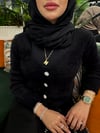 Angora Hırka Kürk Siyah