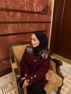 Kürk tasarım Ceket | Bordo