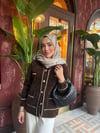Tasarım Angora Hırka | Kahverengi