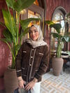 Tasarım Angora Hırka | Kahverengi