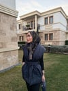Triko detay şişme yelek laci 