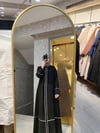 KADEEM MARKA DUBAİ İPEĞİ KUMAŞ ÇİZGİ MODELLİ FERACE
