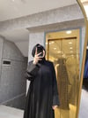 KADEEM MARKA DUBAİ İPEĞİ KUMAŞ ÇİZGİLİ FERACE