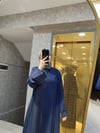 KADEEM MARKA DUBAİ İPEĞİ KUMAŞ ÇİZGİLİ FERACE