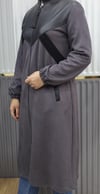 SÜET ÖRGÜ DETAYLI