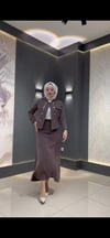 Tansel Cupra Süper Kumaş Yazlık Etekli İkili Takım