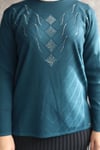 taşlı triko kazak