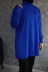 triko tunik mavi