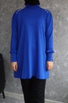 triko tunik mavi