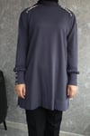 triko tunik mavi
