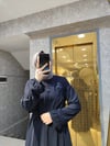 ZÜMRANUR MARKA BONCUK VE ÇİÇEKLİ KREP FERACE