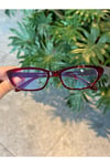 Aventino Bordo Cat Eye Küçük Çekik minik Retro Mavi Işık Korumalı Gözlük Ekran okuma Gözlüğü