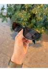 Aventino Siyah Çekik Cat Eye Minik Çekik Trend Küçük Boy Güneş Gözlüğü