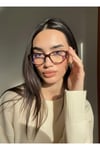 Carat Cat Eye Kahverengi Carat 46 Ekartman küçük cat eye gözlük popüler Gözlük