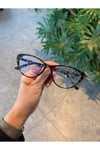 Carat Cat Eye Leopar Desenli 46 Ekartman Popüler Model | Küçük Boy Cat Eye Optik uyumlu Gözlük |