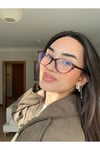 Carat Cat Eye Leopar Desenli 46 Ekartman Popüler Model | Küçük Boy Cat Eye Optik uyumlu Gözlük |