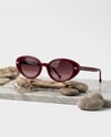 Cat Eye Bordo Seldom Uv400 Organik Cam Küçük Çekik Yeni Sezon Güneş Gözlüğü