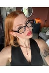 Cateye Siyah kadın mavi ışık korumalı değiştirilebilir camlı gözlük GEOMETRİK UNİSEX