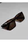 Cleopatra LEOPAR desenli Cat Eye Çekik Güneş Gözlüğü