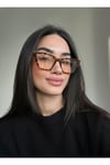 Cleopatra Leopar Desenli Cat eye sivri Mavi Işık Korumalı Gözlük| Optik Uyumlu| ( Orta - Büyük Boy )