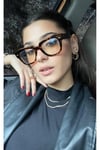Echo Kalın Leopar CAt Eye Köşeli Trend Unisex MAvi Işık korumalı ekran okuma gözlüğü