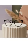 Elvin Siyah CAt Eye 49 Ekartman Mavi Işık Korumalı Gözlük | optik Uyumlu