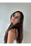 Erba Klasik Oval Köşeli Trend Model Unisex Güneş Gözlüğü Şeffaf Füme Güneş Gözlüğü 2025 Sezon