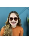 Eva Kahverengi Unisex Güneş Gözlüğü Degrade Kahverengi Cam Şeffaf Kahve Kadın Erkek Güneş Gözlüğü