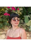 Eva Kahverengi Unisex Güneş Gözlüğü Metal Menteşeli Hit Gözlük
