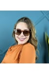 Eva Modeli Kahverengi Unisex Güneş Gözlüğü Yeşil Değrade Camlı Hit Gözlük Kadın Erkek Güneş Gözlüğü