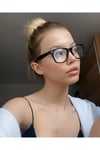 Goldin Siyah Wayf Unisex Ekran okuma Gözlük Mavi ışık korumalı