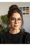 Laida Leopar Desenli Gold Metal Mavi Işık Korumalı Optik Cam Uyumlu (büyük gözlük)