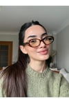 Leon Cat Eye Klasik Retro Leopar Popüler Mavi Işık Korumali Blue Block Şeffaf Gözlük _optik uyumlu_