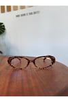 Leon Cat Eye Klasik Retro Leopar Popüler Mavi Işık Korumali Blue Block Şeffaf Gözlük _optik uyumlu_