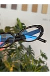 Leon Cat Eye Klasik Retro Siyah Popüler Mavi Işık Korumali Blue Block Şeffaf Gözlük