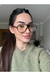 Marcus Pilot Mavi Işık Korumalı Unisex Popüler Model Optik Cam Uyumlu Gözlük Damla Modeli