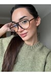 Marcus Pilot Mavi Işık Korumalı Unisex Popüler Model Optik Cam Uyumlu Gözlük Damla Modeli