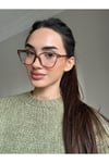 Mavri Cat eye 54 Ekartman Kül Rengi (Özel Renk ) Popüler Asetat Plus Mavi Işık Korumalı Optik