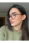 Mavri Cat eye 54 Ekartman Kül Rengi (Özel Renk ) Popüler Asetat Plus Mavi Işık Korumalı Optik