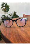 Miracle Köşeli Oval Unisex Mavi ışık korumalı 50 ekartman Optik cam takılabilen Gözlük