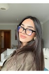Miracle Köşeli Oval Unisex Mavi ışık korumalı 50 ekartman Optik cam takılabilen Gözlük
