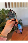 Miux Leopar Trend Model Elips Oval Mavi Işık Korumalı Gözlük Blue Block Ekran Okuma Gözlük