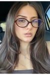 Miux Leopar Trend Model Elips Oval Mavi Işık Korumalı Gözlük Blue Block Ekran Okuma Gözlük