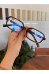 Miux mi Metal Aksesuarlı Kare Güneş Gözlüğü Miux Şık unisex Model Uv400 Koruma