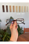 Miux mi Metal Aksesuarlı Kare Güneş Gözlüğü Miux Şık unisex Model Uv400 Koruma