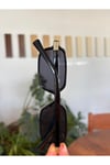 Miux mi Metal Aksesuarlı Kare Güneş Gözlüğü Miux Şık unisex Model Uv400 Koruma