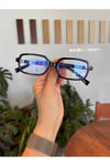 Miux mi Metal Aksesuarlı Kare Güneş Gözlüğü Miux Şık unisex Model Uv400 Koruma