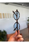 Miux Oval Mavi Camlı Leopar desenli  Güneş Gözlüğü Hafif ürün