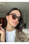 Monaco Leopar Desenli Unisex Güneş Gözlüğü kadın erkek klasik model