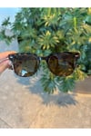 Monaco Leopar Desenli Unisex Güneş Gözlüğü kadın erkek klasik model